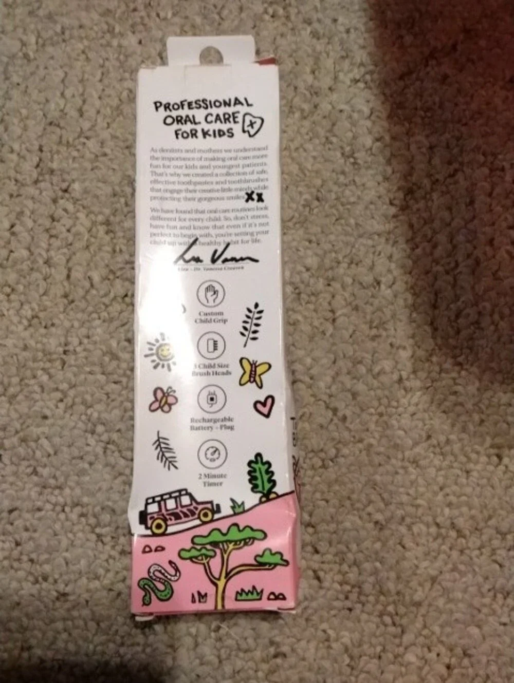 Kids Rechargeable Electric Toothbrush - Pink